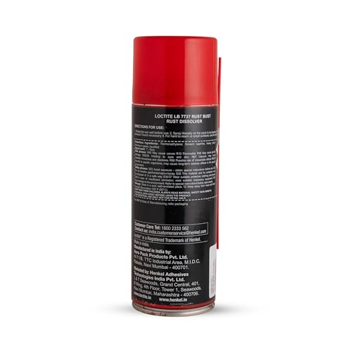 Image of Loctite SF 7737 Rust Bust Spray | Semi-Drying Oil Type | Cleans, Lubricates & Prevents Rust | Safe on Rubber, Plastic & Paint | Ideal for Nuts, Bolts, Hinges & Tools| 315 g