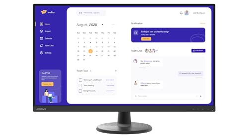 Lenovo D32u-45 | 31,5" 4K Monitor | 3840x2160 | 60Hz | 250 nits | 4ms Reaktionszeit | HDMI | DisplayPort | höhenverstellbar | schwarz – Bild 3