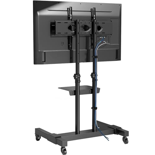 Soporte móvil para TV de piso ajustable 32-80 pulg. miniatura 1
