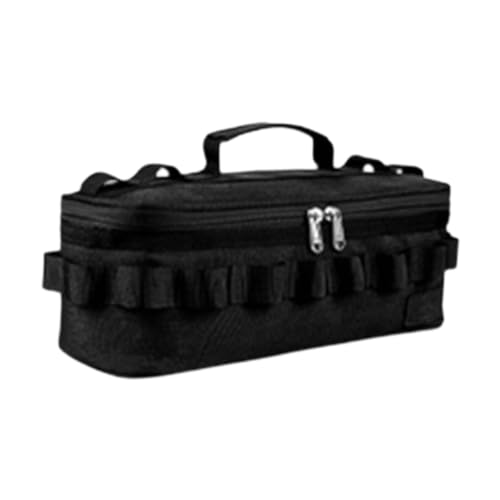 rockible Camping Kitchenware Tableware Storage Bag Camp Organizer Cooking Utensils for Family Reunions Party Holidays Yard, Black