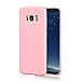technext020 Ultra Slim Fit Silicone Phone Case Compatible for Galaxy S8, Pink