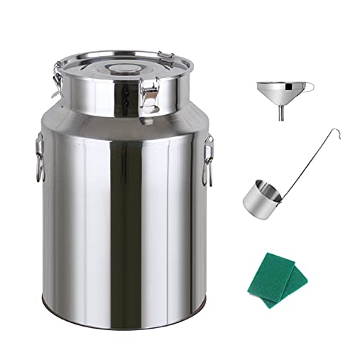 Fermenteur en acier inoxydable de 48L avec fermeture hermétique pour huile et vin