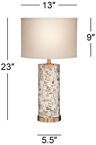 Lámparas de Mesa Coastal Margaret Set 2 23" Madreperla miniatura 3