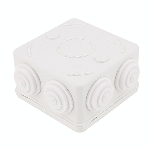Caja estanca blanca ABS para audio y video 85x85x50mm miniatura 3