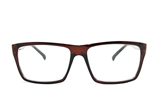 Image of Classic Unisex Squared Fashion Clear Lens Eye Glasses Frame Clear Lens Glasses Men Women