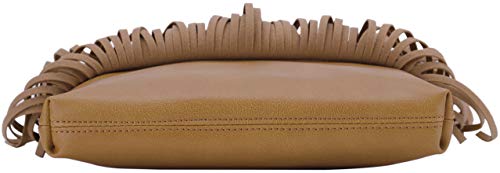 Image of B BRENTANO Vegan Fringed Crossbody Bag with Studs