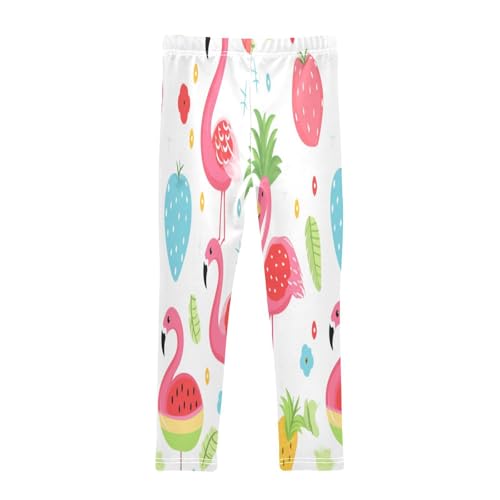 Toddler Girls Leggings Printed Yoga Pants Leggings Pineaplle Watermelon Flamingo for Kids2