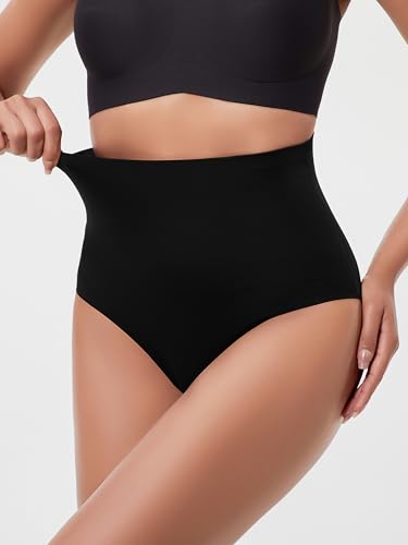 Image of habibee Tummy Control Shapewear for Women, High Waisted Seamless Panties No Show Nylon Womens Briefs