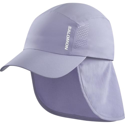 Salomon, Gorra Cross +, Senderismo, Carrera en Sendero y Caminata, Confort Ligero, Ajustable y Transpirable, Granito, Unisex