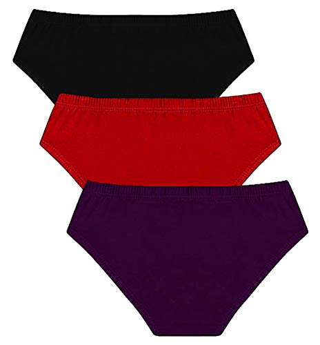 Image of The BLAZZE Women Cotton Panties (Pack of 3) (WQ-3 1020 - Bikini - Pack of 3 - Dark Assorted XXX-Large(100-105cm))