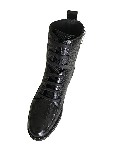 Rangers Ivanna cuir noir python idéales pour look urbain - 3