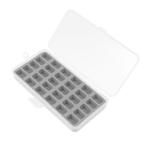 DOITOOL 1 Pieza 30 Caja De Almacenamiento De Bobina Hilo De Bobina Caja De Bobina Poseedor Caso Bobinas De La Máquina De Coser Carretes Protector De Bobina Portabobinas Grey El Plastico