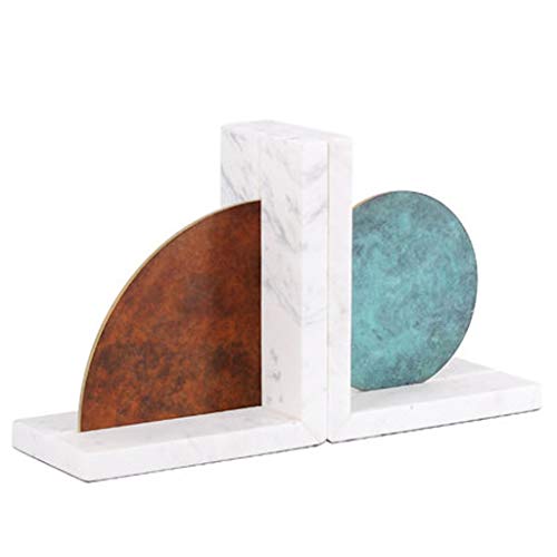 Sujetalibros Sujetalibros de mármol, Sujetalibros decorativos para el hogar 1...
