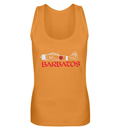 Débardeur Barbatos Let's Fucking Die respirant orange S pour femme