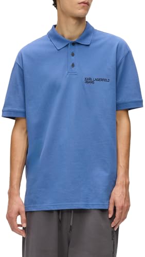 Polo Karl Lagerfeld Jeans regular en piqué de coton pour homme