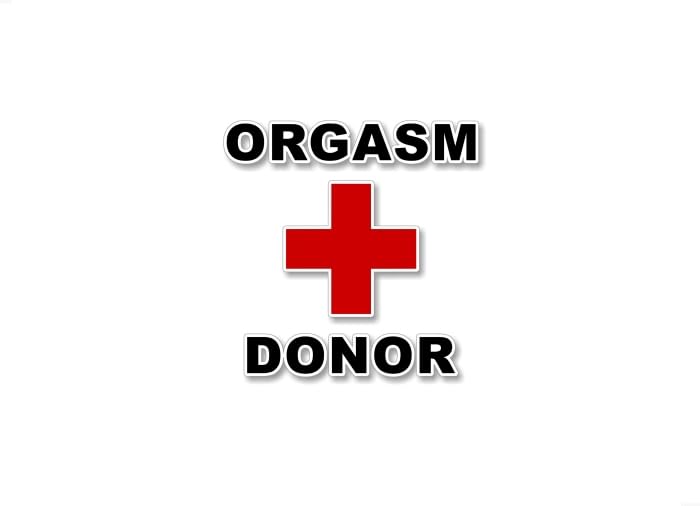 Amazon.co.jp: 2 Orgasm Donor 4インチ ビニールデカール セクシー