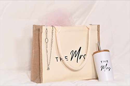 Themrstumblertotebaggiftsetstainlesssteelwinetumblerwithlidstrawtravelmugtotebagforwomenperfectforbridegiftsweddingengagements Urban Country Home Decor The mrs tumbler tote bag gift set stainless steel wine tumbler with lid straw travel mug tote bag for women perfect for bride gifts wedding engagements urban country home decor