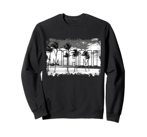 Miami Florida Vintage Retro Pride Miami Beach FL Sudadera