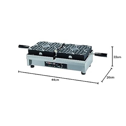 Waffeleisen 4 x 4 Raute 180° Krampouz – Bild 4