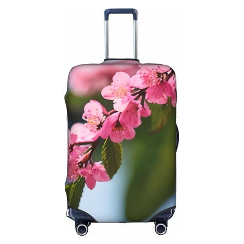 Housse de valise fleurs de cerisier élastique anti-rayure pour grand bagage 45,7 à 81,3 cm