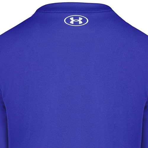 Image of Under Armour Boys' Long Sleeve Logo Graphic T-Shirt, Lightweight & Breathable, Relaxed Fit
