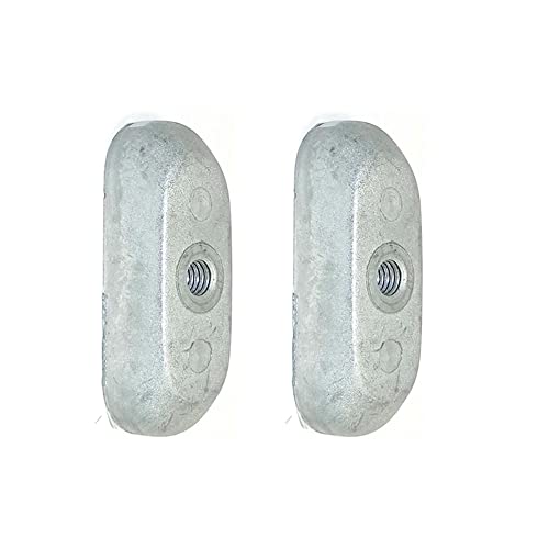 2PCS Anode 41811-98500 For Suzuki Outboard DT6 DF9.9 DF15 (Aluminium alloy)