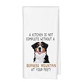 Bernese Mountain Dog Kitchen Towels, Bernese Mountain Dog Gifts, Bernese Mountain Dog Hand Towels, Bernese Mountain Dog Dish Towels Tea Towels, Dog Lover Gifts for Women, Dog Mom Gifts, 16x24 Inch