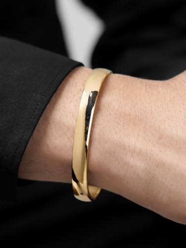 Image of SWASHAA Ethan Kada Oval Shape Stainless Steel Bracelet for Men