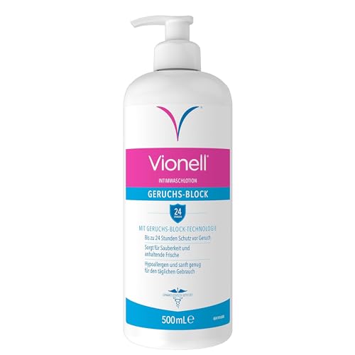 Vionell Intimwaschlotion Frauen Geruchs-Block, Für Die Tägliche Intimhygiene, Erfrischend, Mit Aloe Vera, bis zu 24 Stunden Geruchsschutz, 500 ml