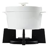 GJPDPZ Juego de Fondue de Cerámica, Fondue de Chocolate, Fondue de Queso o Fondue de Mantequilla, Olla para Derretir de Porcelana con Luz de Té Premium, para Queso, Chocolate y Tapas