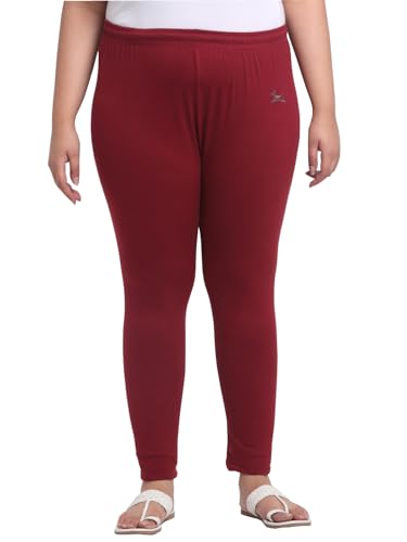 Image of Soft Cotton Ankle Lenght Solid Regular and Plus 35 Colours Leggings for Womens and Girls (Sizes :- M to 6XL)