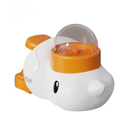 Dog Snack Auto Feeder - Food Toys | Turtle Toy Interactive for Pets, Mental Stimulation Training (White)