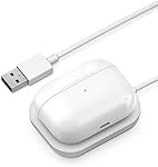 Galvanox AirPods Pro Charger - Wireless Charging Station for Apple AirPod Pro/AirPods Pro 2nd Generation (White)