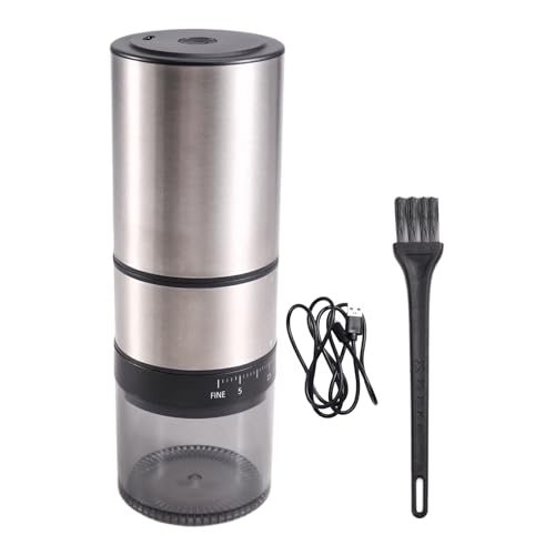 Uxsjakjsd Molinillo de Café Eléctrico, Molinillo de Café Automático Recargable, Molinillo de Café Portátil, Molinillo