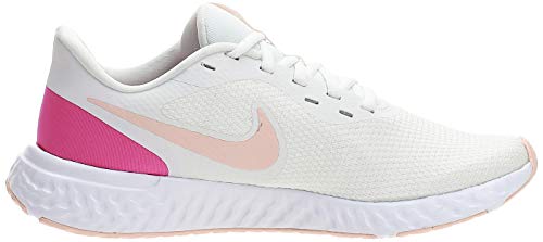 Tenis Nike Revolution 5 Off White/rosa