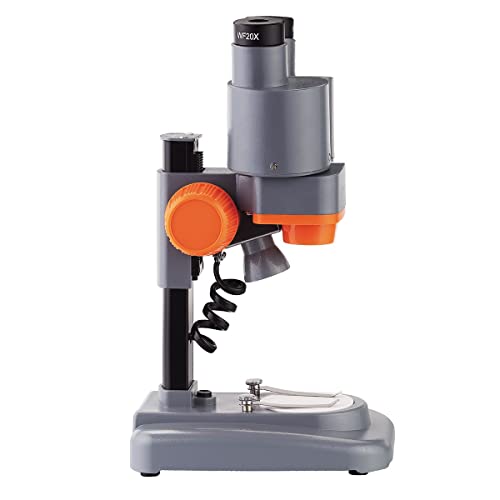 Microscopio estéreo Binoclar 40X con iluminación LED superior y oculares de campo amplio Accesorios para microscopios de laboratorio