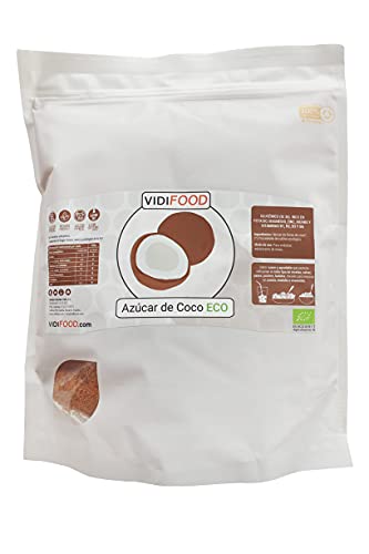 Bio-Kokosnusszucker - 1kg - Bio-Zuckeralternative mit niedrigem glykämischen Index - Naturbelassen, vegan, laktose- und glutenfrei Cover