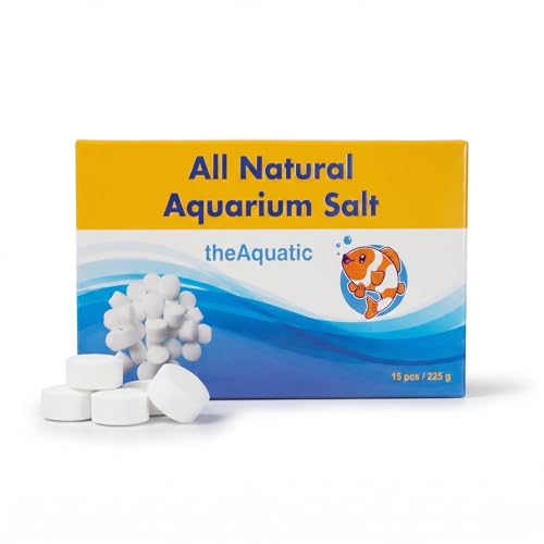 Image of Premium Aquarium Salt, Aquarium Salt Freshwater Tablets for Aquarium Water Treatments Essential Supplies (15 Tablets)
