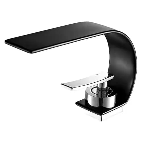 Robinet en acier inoxydable incurvé haut de gamme - Finition d'architecte Black Silver - 5