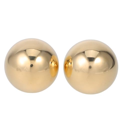 WATIIFUFU Bolas Chinas Baoding de Latón Macizo 38 MM para Ejercicios de Manos y Muñecas 2 Unidades Balones de Masaje Sensorial para Relajación Fortalecimiento y Coordinación Manual