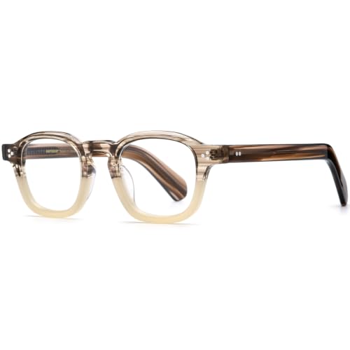 Image of HEPIDEM Acetate Glasses Frame Men Women Square Eyeglasses Optical Spectacles MZEPH