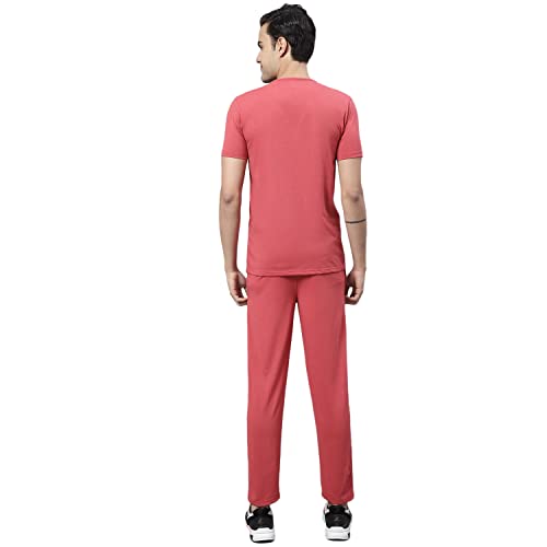 Image of Mack Jonney Printed Co-ord Set Tracksuit For Men (Pack of 2)-T PRT 23 WHT 24 YLW D10 WHT YLW 04-P