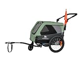 Knuffelwuff Cruvado S-M Hundeanhänger mit Stoßdämpfer & Buggy