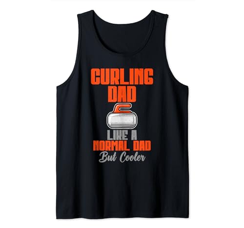 Curling Dad como un papá normal pero más guay Curling Dad Camiseta sin Mangas