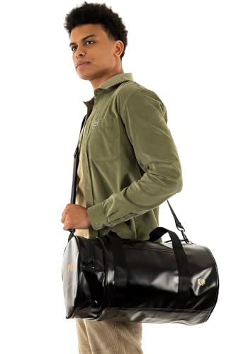 Fred Perry men Barrel gym bag black - gold3