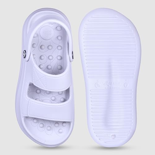 Image of Impakto Accupressure Slip-On Sandals for Men with Back Strap | Lightweight Soft Cushion Massage Footbed Slides | Slipper for Indoor & Outdoor