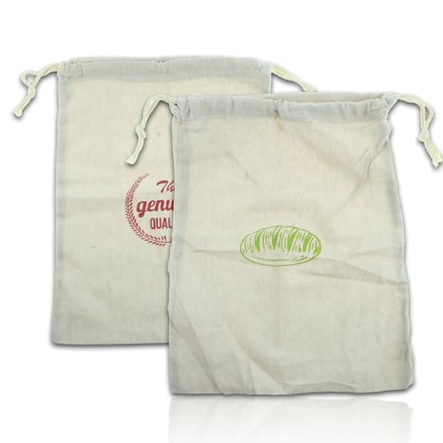 Bolsa de pan de lino reutilizable con cordón, ideal para pan, bolsa de pan, accesorios para hornear, bolsa de pan, bolsa de pan, bolsa de tela grande con cordón