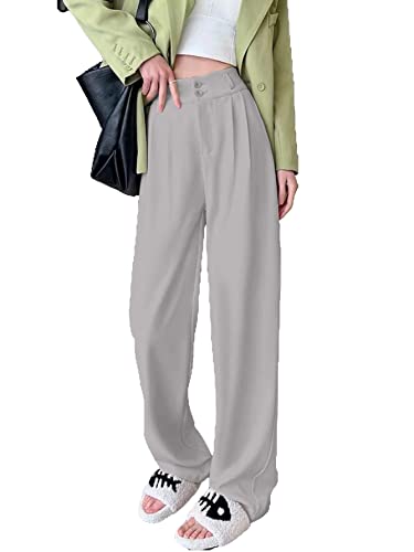 Image of Aahwan Women's & Girls' High Waist Korean Baggy Loose Loose Pants