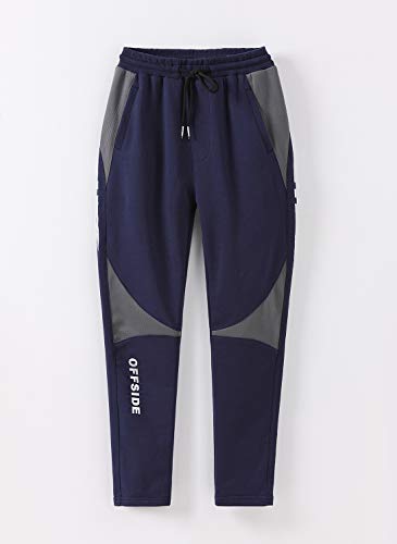 Cnmudonsi Boys Sweatpants Size 8-16 Boys Pants Cotton Kids Clothing (Kn731Navy16T) #TOP3