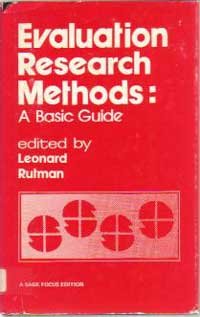 Hardcover Evaluation Research Methods: A Basic Guide (SAGE Focus Editions) Book